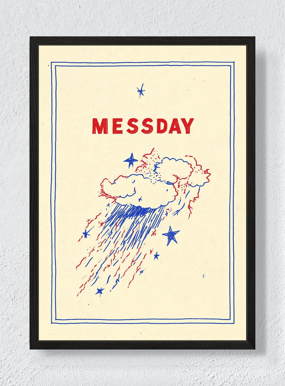 MESSDAY - Black frame canvas