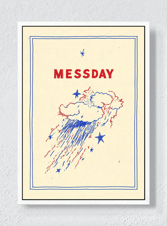 MESSDAY - White frame canvas