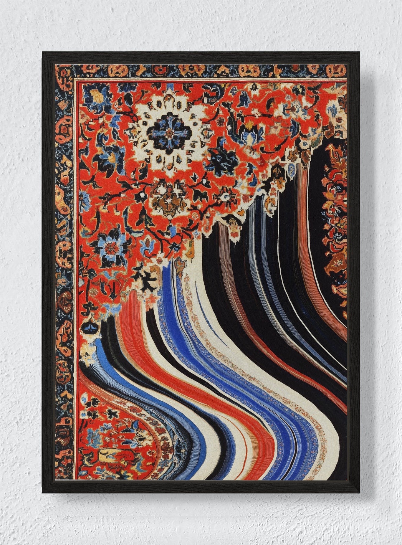 MOSAIC IN MOTION - Black frame canvas