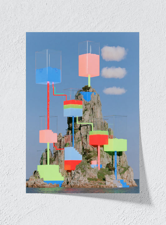 MOUNTAIN DREAMING IN COLOUR - Unframed