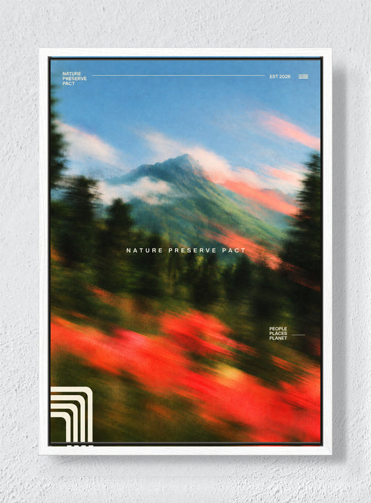 NATURE PRESERVE PACT - White frame canvas
