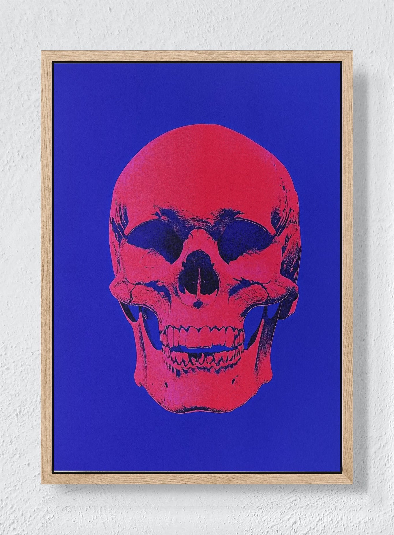 NEON MORTALITY - Natural frame canvas