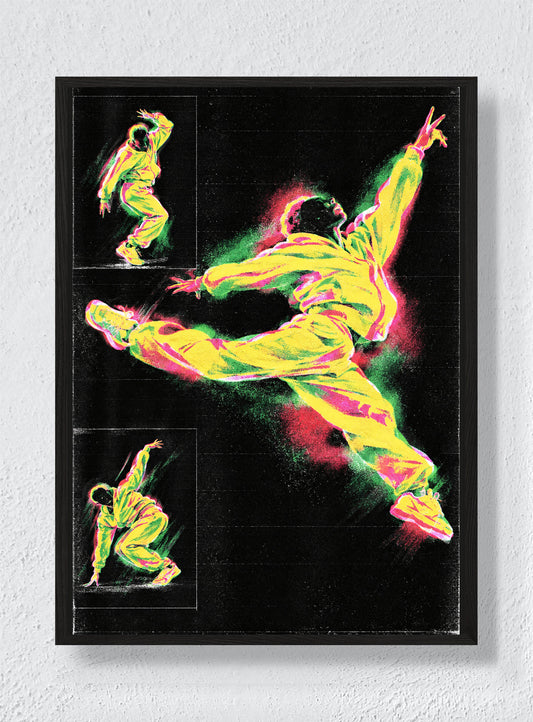 Neon Motion - Black Frame