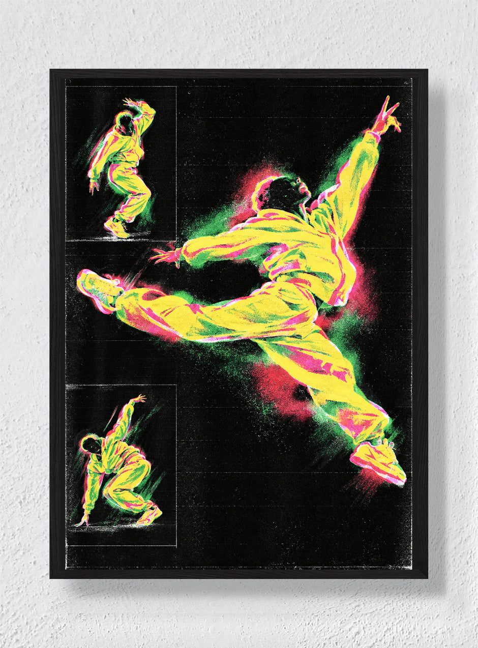 Neon Motion - Black Frame