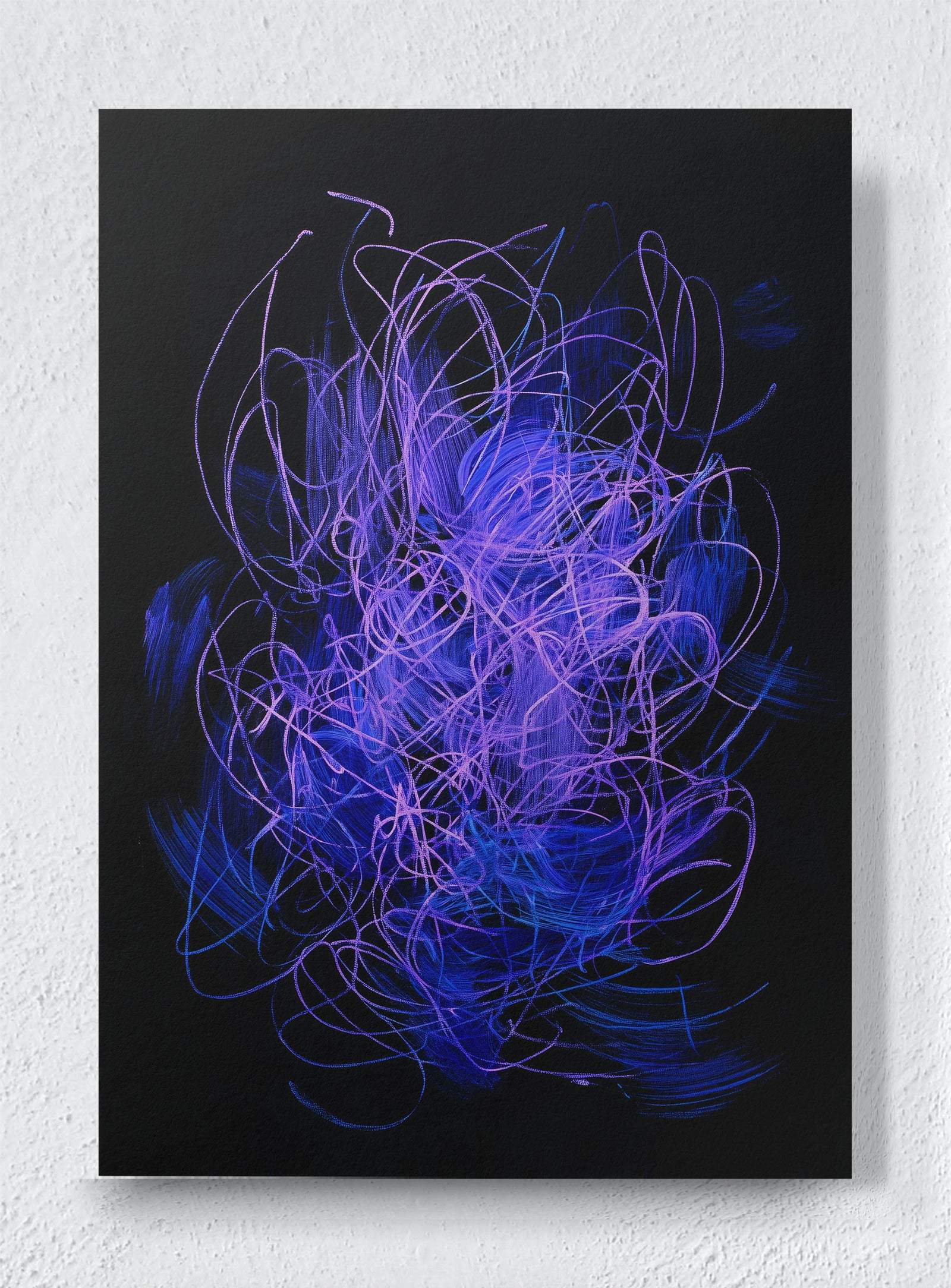 NEON NERVES - Unframed canvas