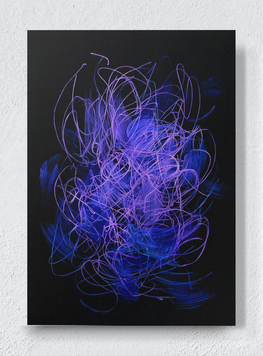 NEON NERVES - Unframed canvas