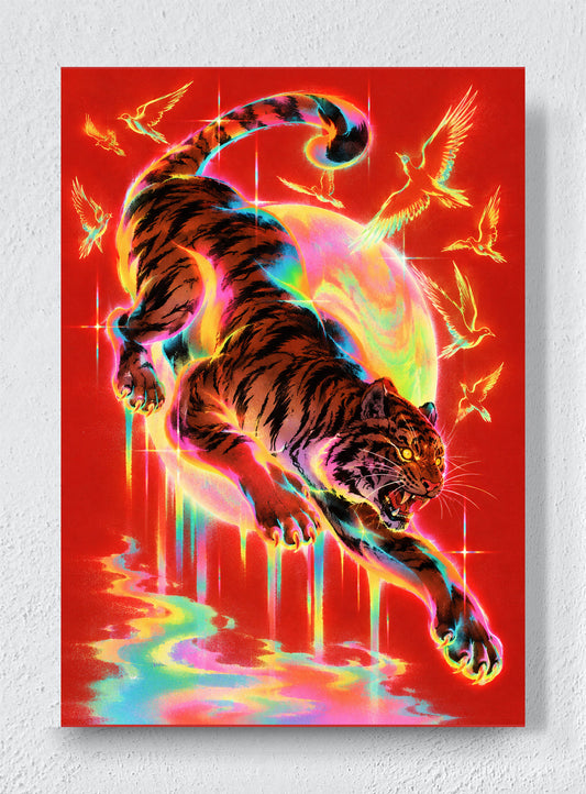 ELECTRIC PREDATOR - Unframed canvas