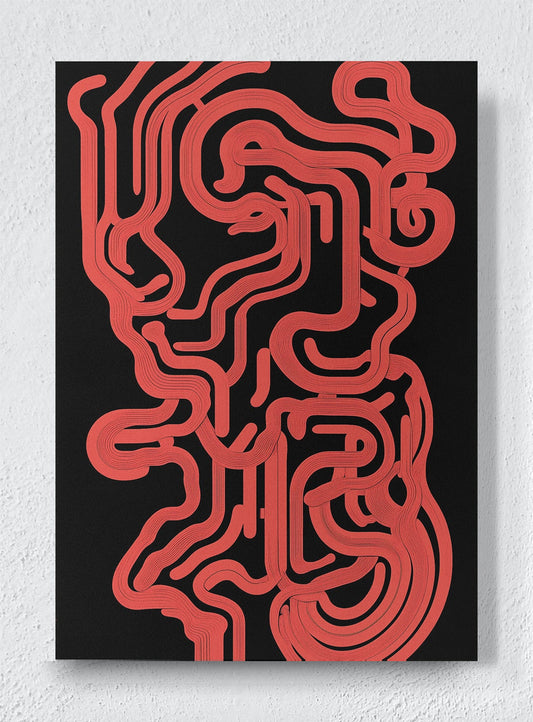 NEURAL CURRENTS - Unframed canvas
