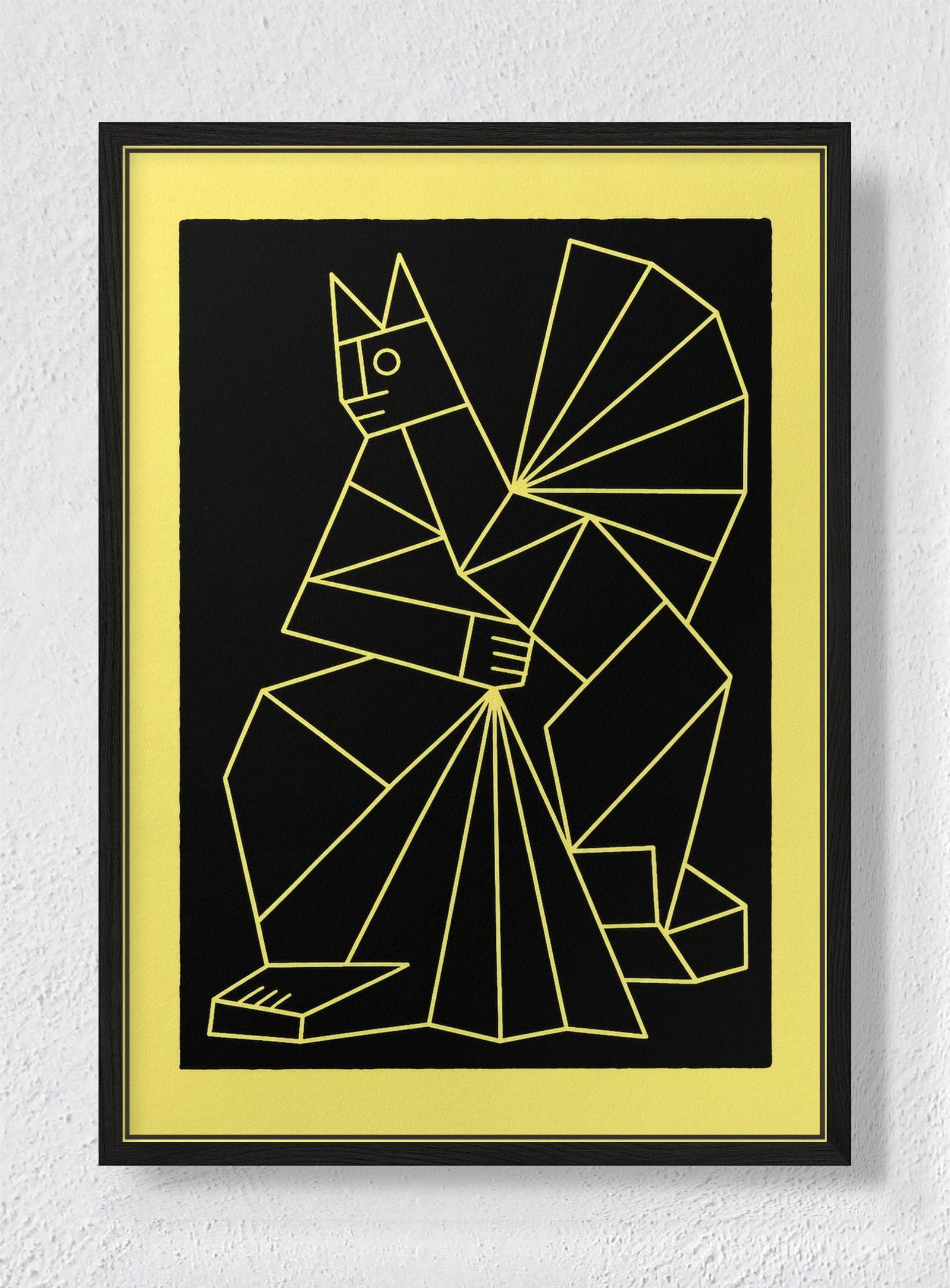 NIGHT ANIMAL - Black frame canvas