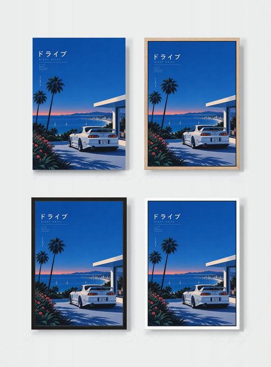HUEDRA canvas frame comparison - NIGHT DRIVE