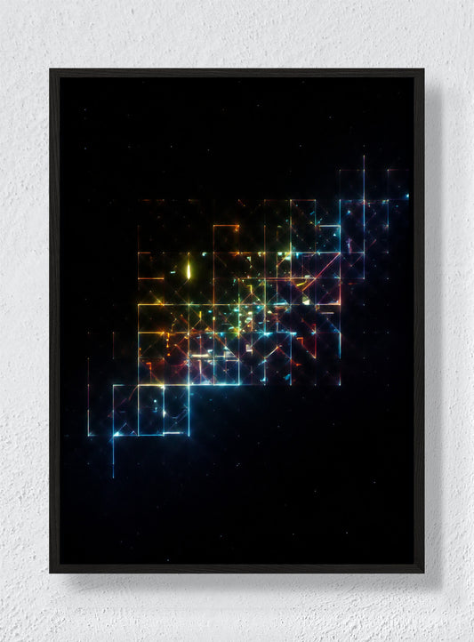 Night Grid - Black Frame