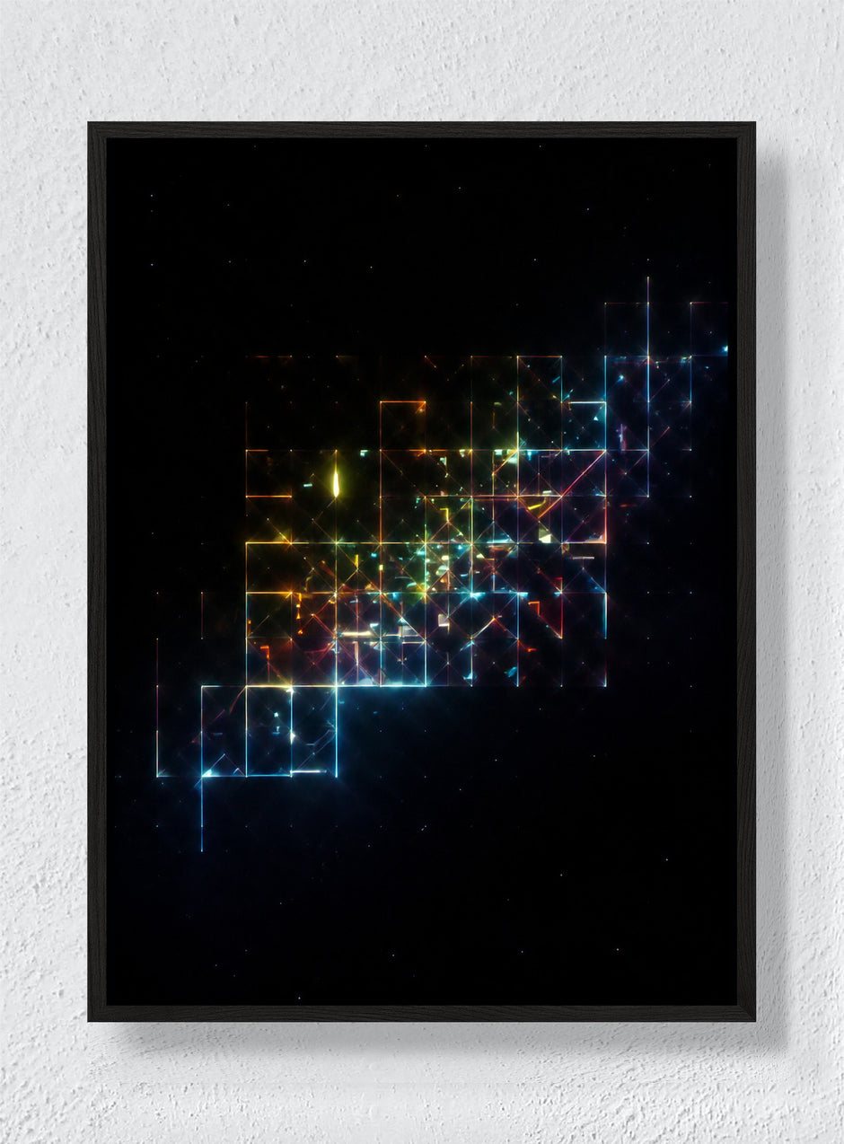 Night Grid - Black Frame