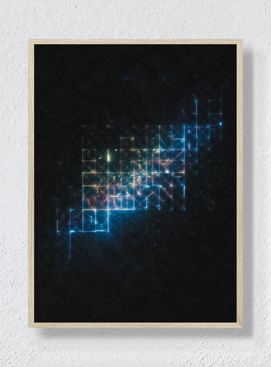 Night Grid Study - Natural Frame