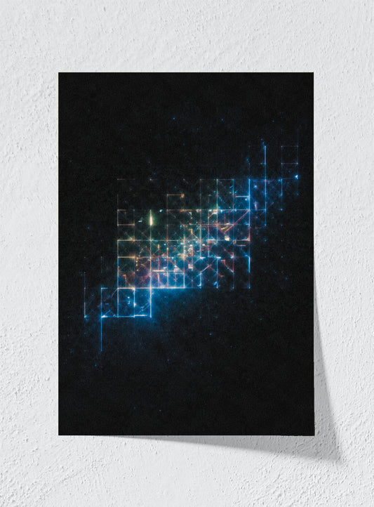 Night Grid Study - Unframed