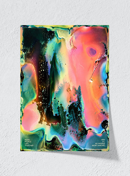 NO PHONES MORE DANCING - Unframed