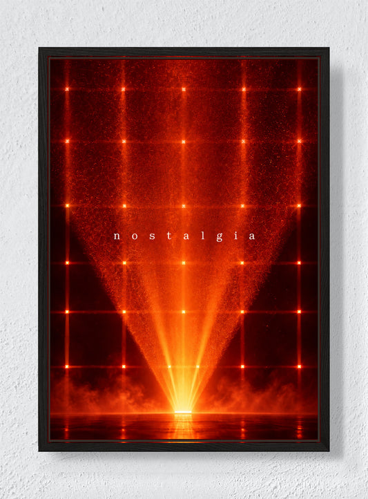 NOSTALGIA - Black frame canvas