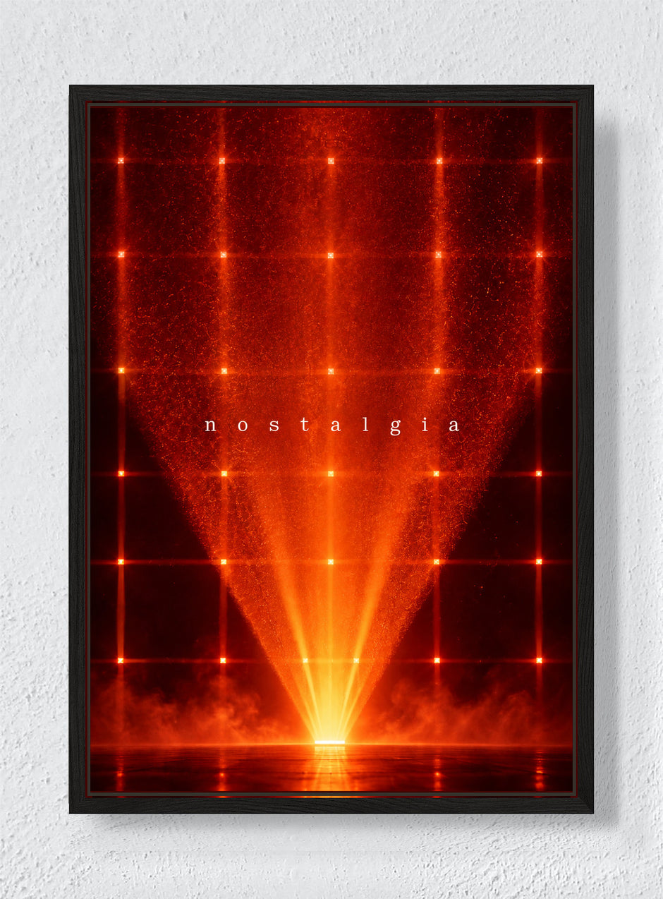 NOSTALGIA - Black frame canvas