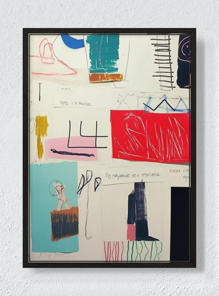 NOTES TO SELF - Black frame canvas