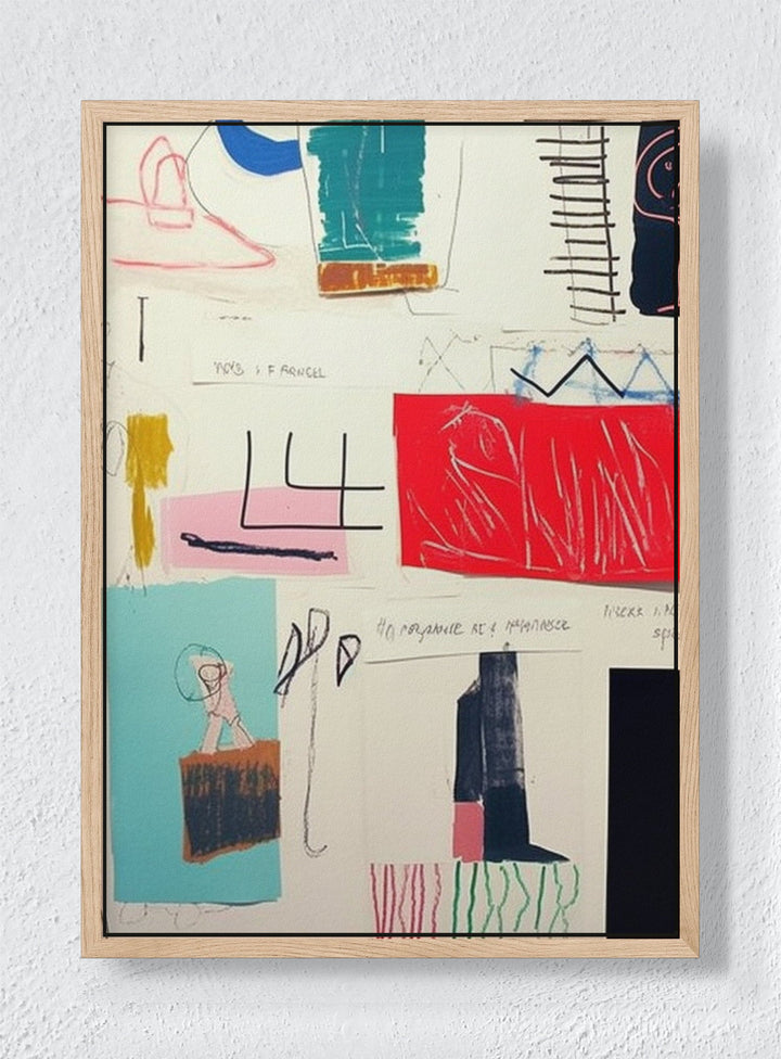 NOTES TO SELF - Natural frame canvas