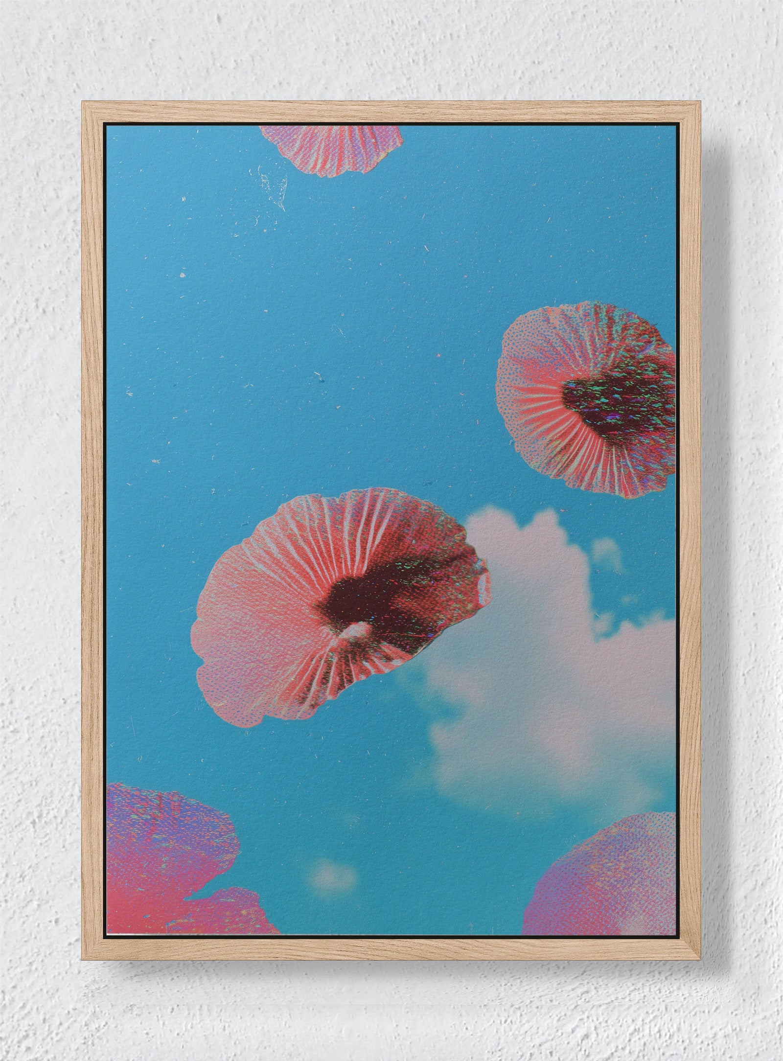 OBLIQUE HORIZON - Natural frame canvas