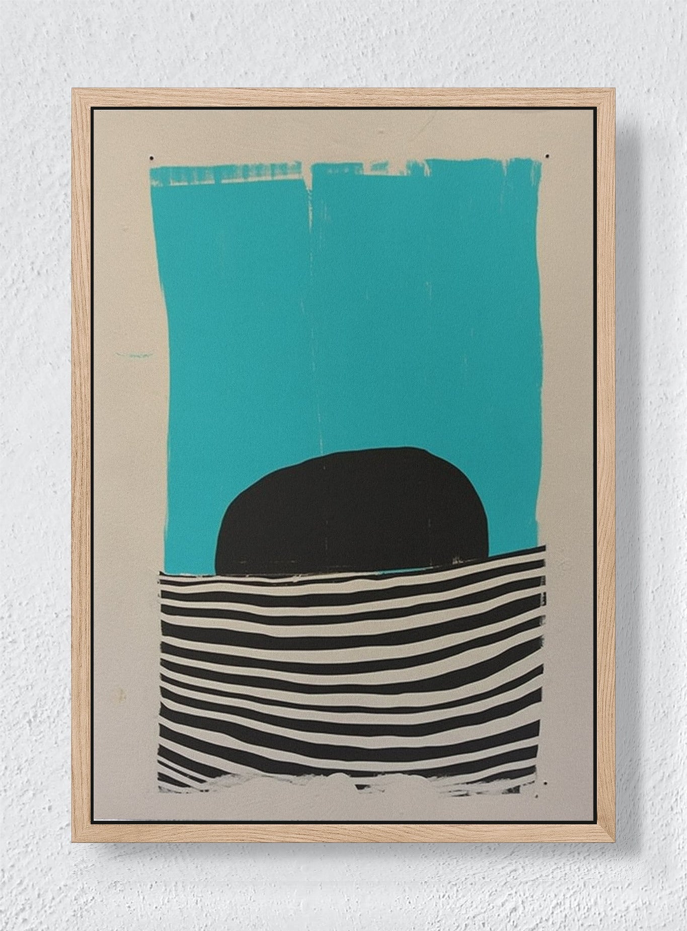 OCEAN’S HORIZON - Natural frame canvas