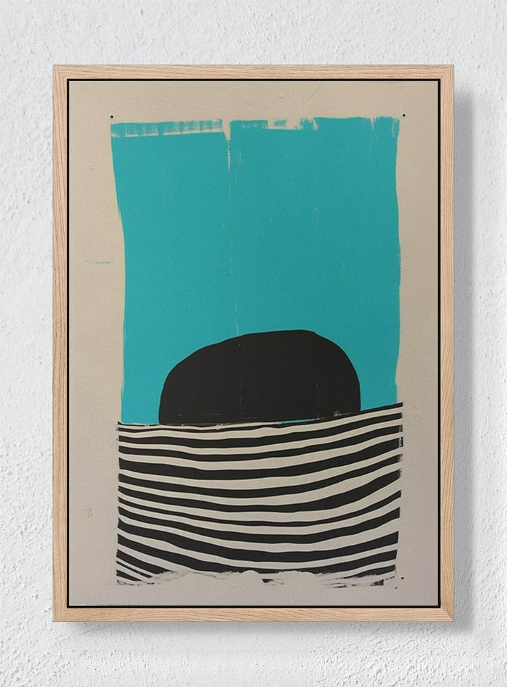 OCEAN’S HORIZON - Natural frame canvas