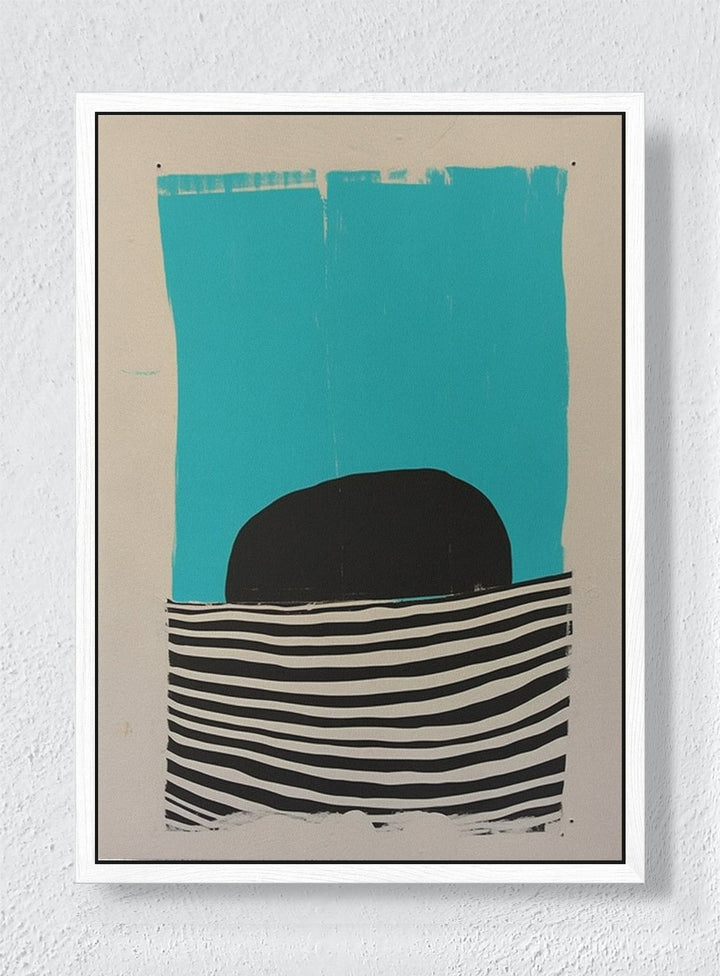 OCEAN’S HORIZON - White frame canvas