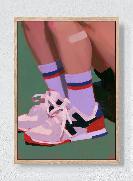 OFF THE COURT - Natural frame canvas