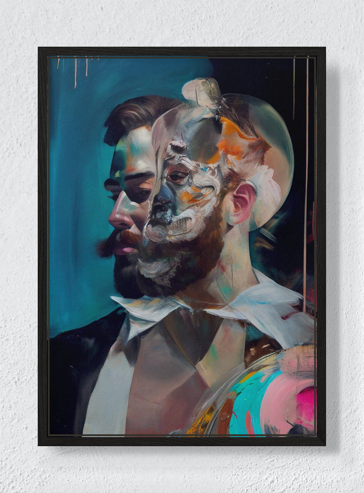 OIL & EARTH - Black frame canvas