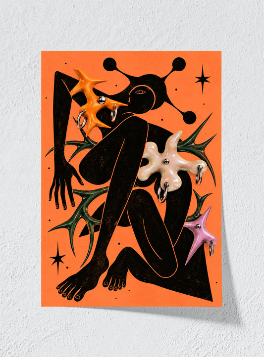 Orange Signal - Unframed