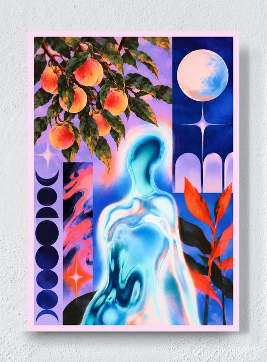 THE NIGHT FRUIT ARRANGEMENT - Unframed canvas