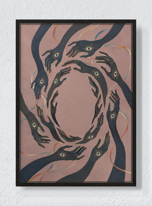 OUROBOROS - Black frame canvas