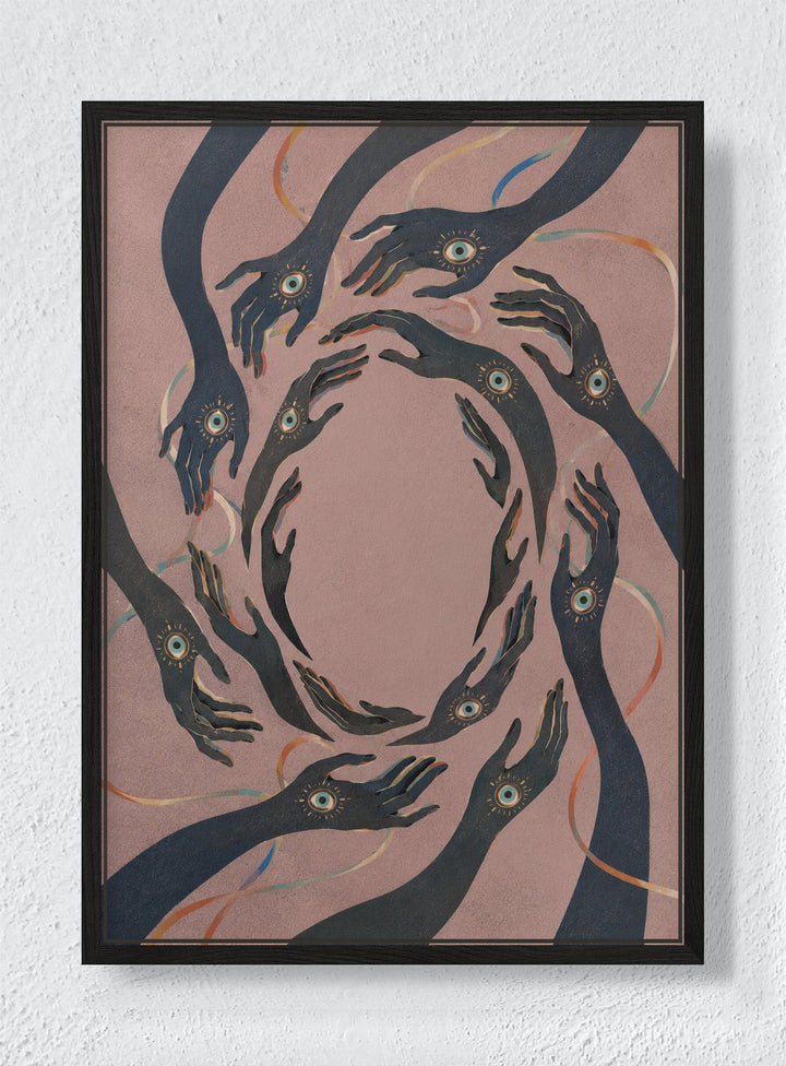 OUROBOROS - Black frame canvas
