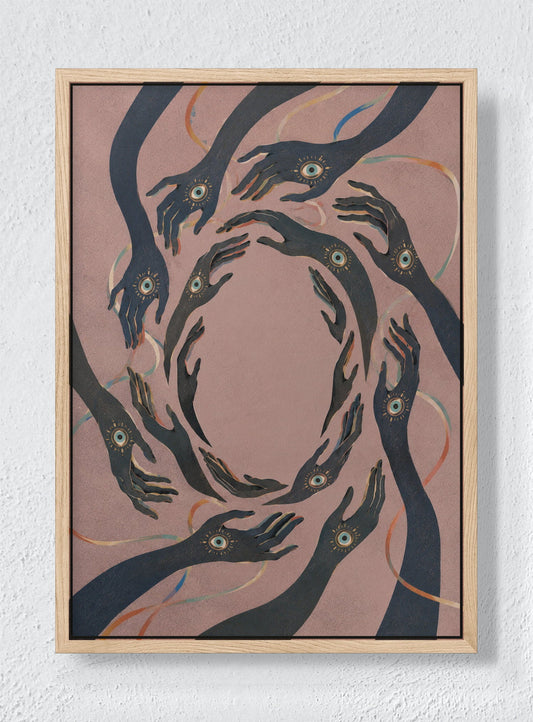 OUROBOROS - Natural frame canvas