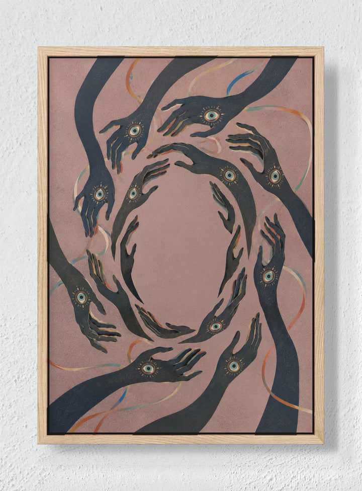 OUROBOROS - Natural frame canvas