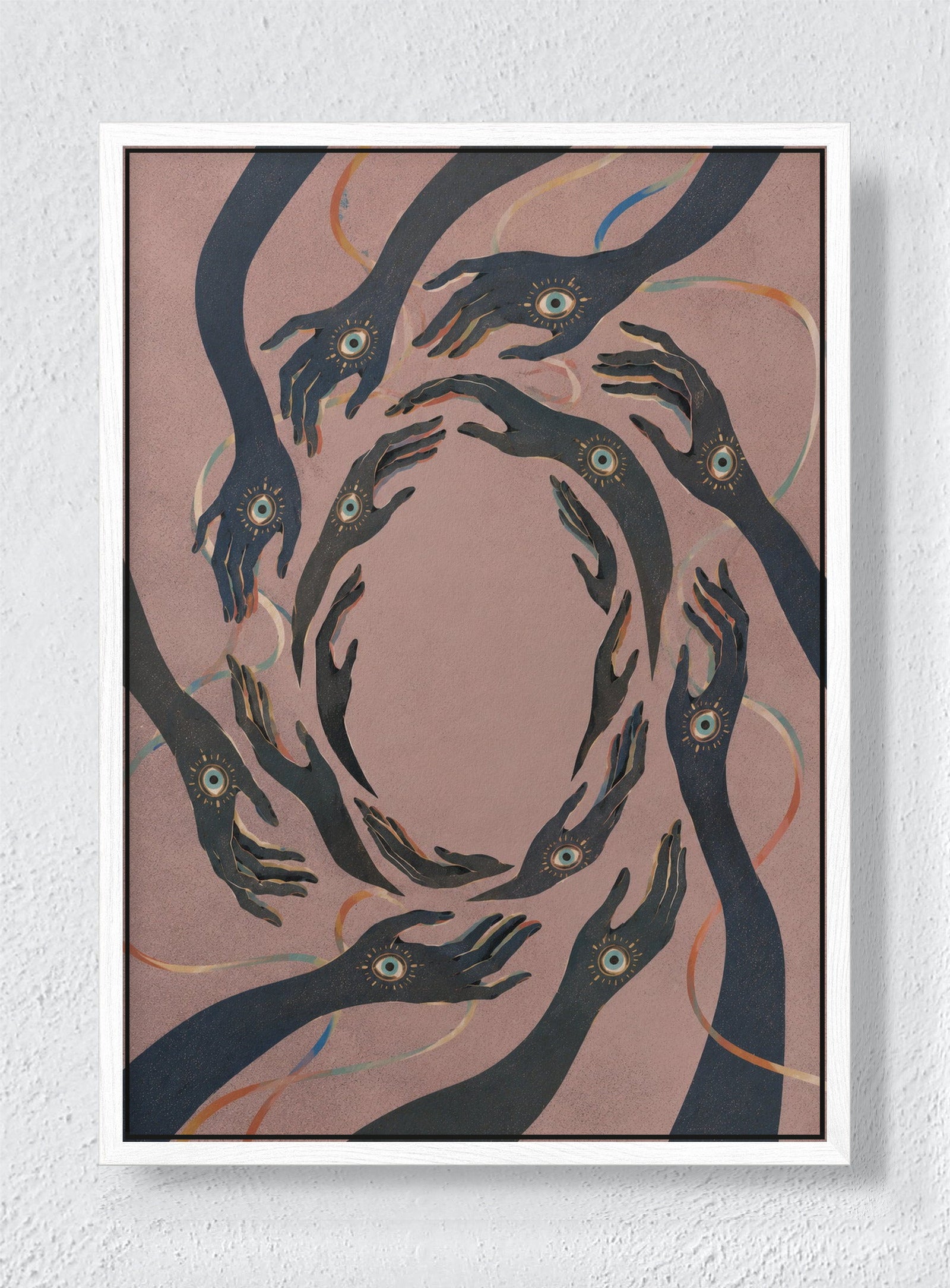 OUROBOROS - White frame canvas