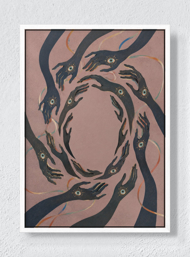 OUROBOROS - White frame canvas