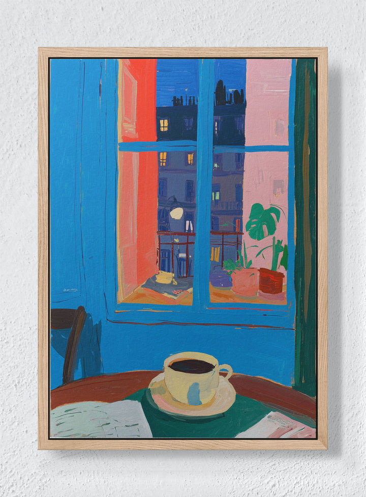 PARISIAN TWILIGHT - Natural frame canvas
