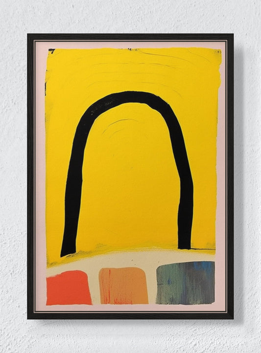 PASSAGE - Black frame canvas