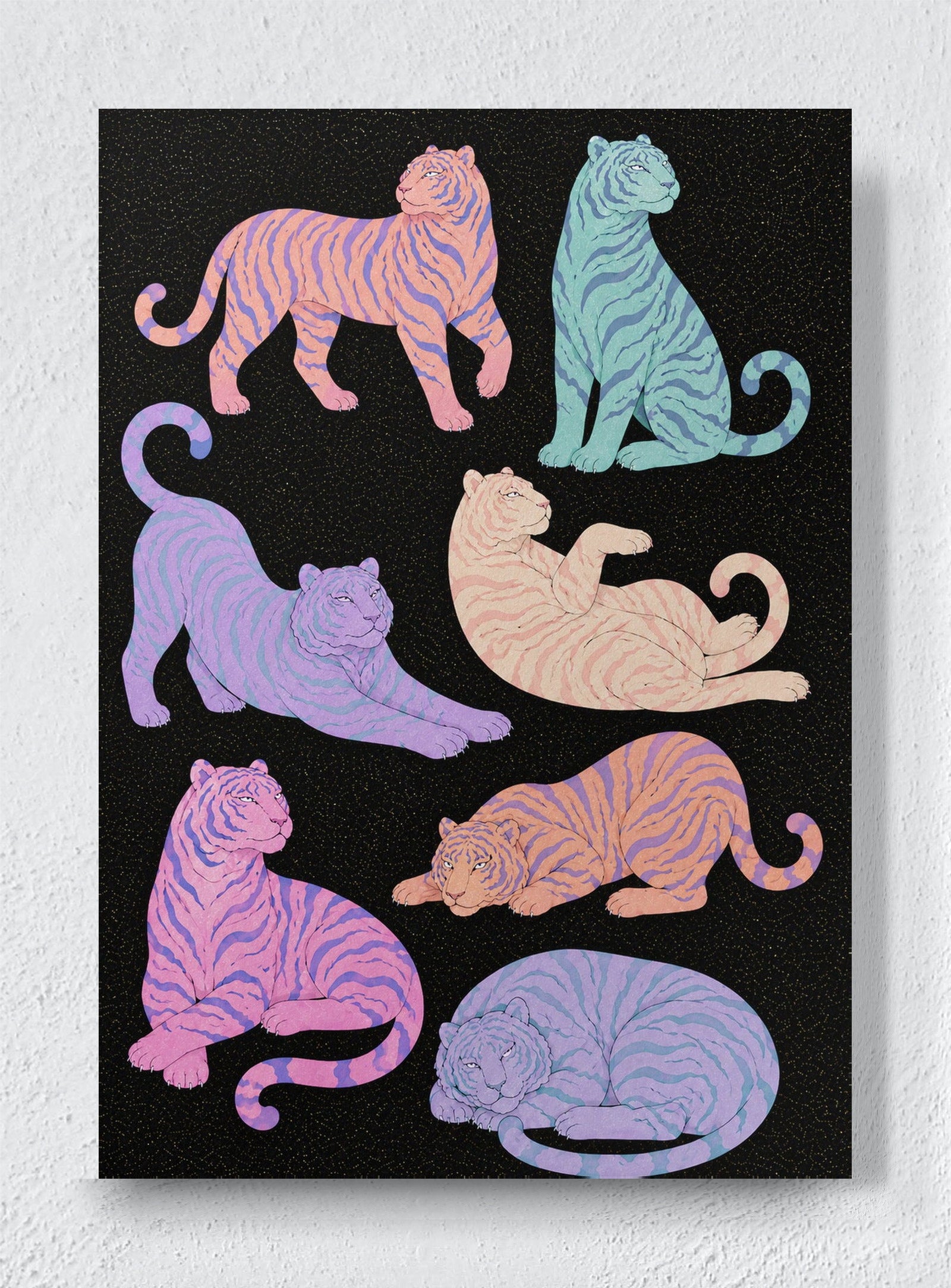 PASTEL PREDATORS - Unframed canvas