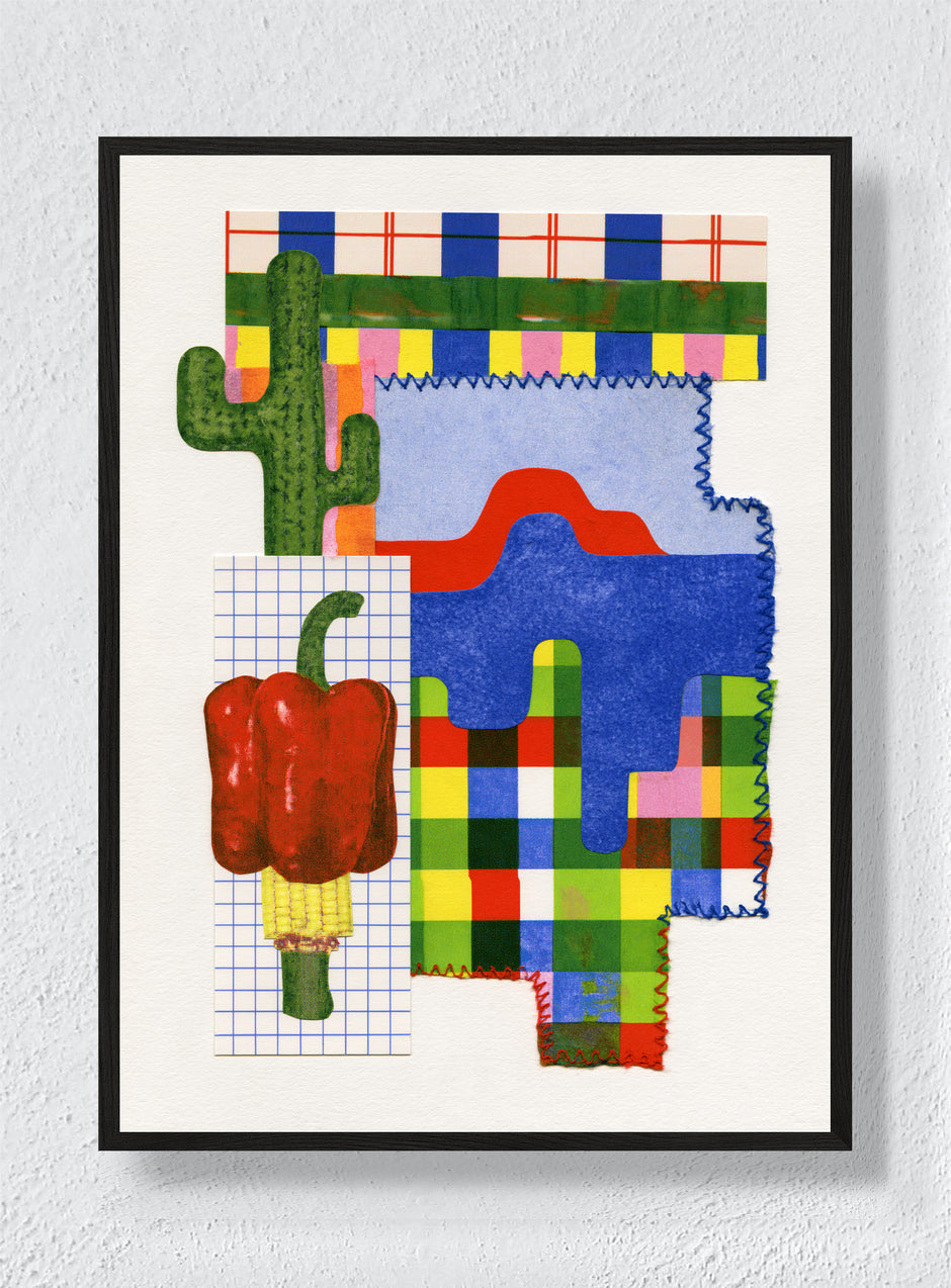 PATCHWORK HEAT - Black Frame