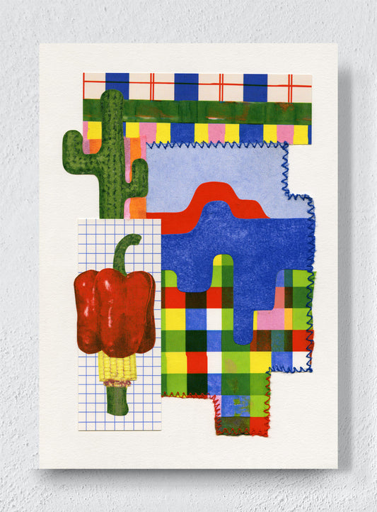 PATCHWORK HEAT - Unframed canvas
