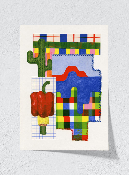 PATCHWORK HEAT - Unframed