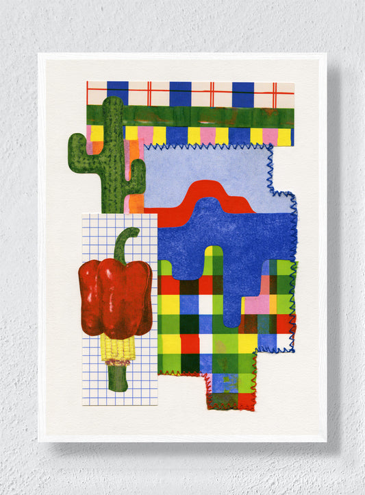 PATCHWORK HEAT - White Frame