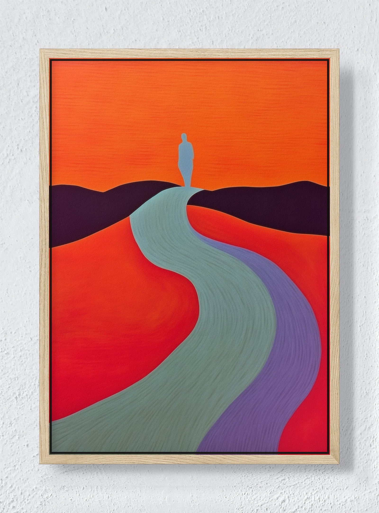 PATHS - Natural frame canvas