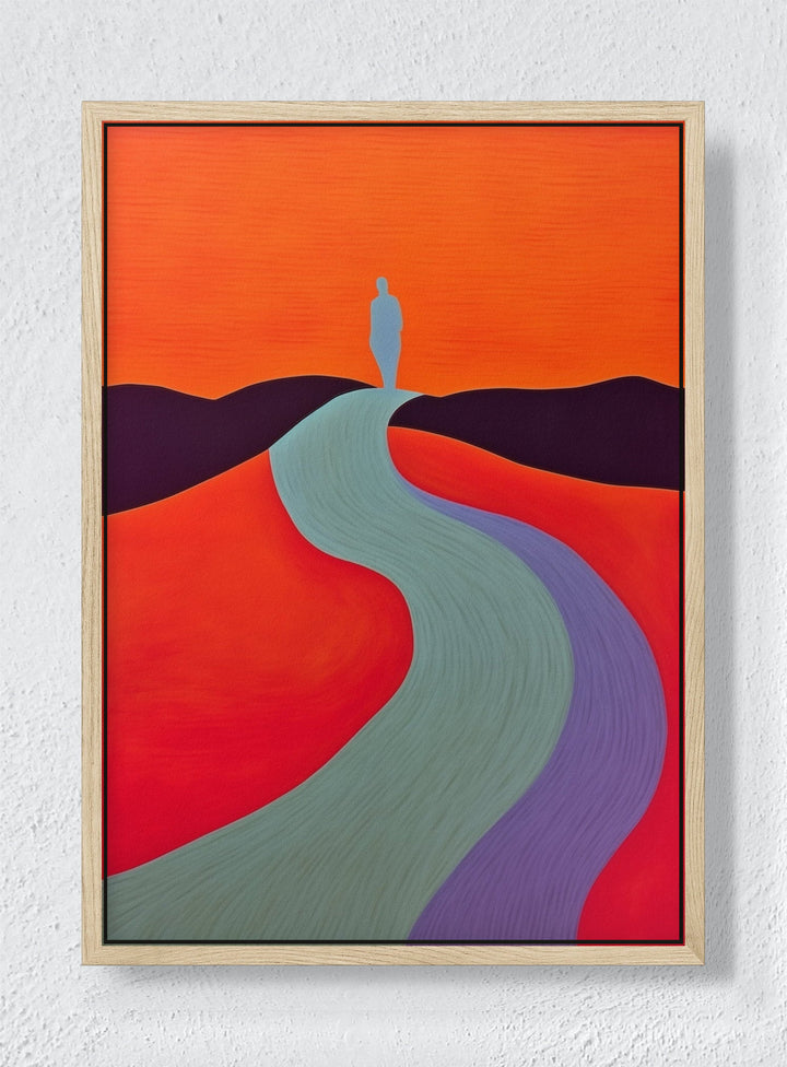PATHS - Natural frame canvas