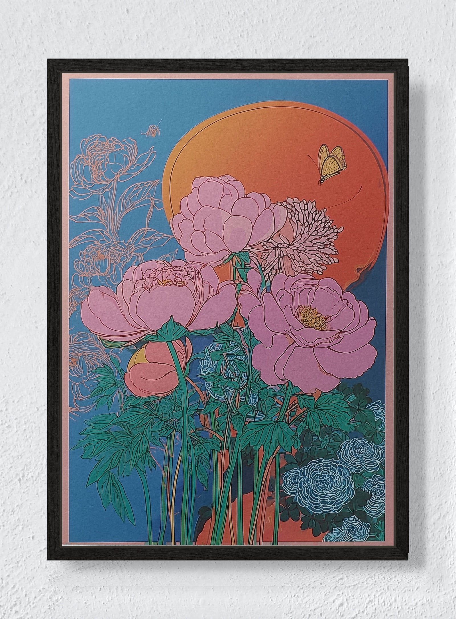 PEACE IN NATURE - Black frame canvas