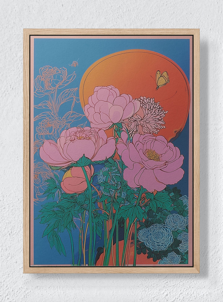 PEACE IN NATURE - Natural frame canvas