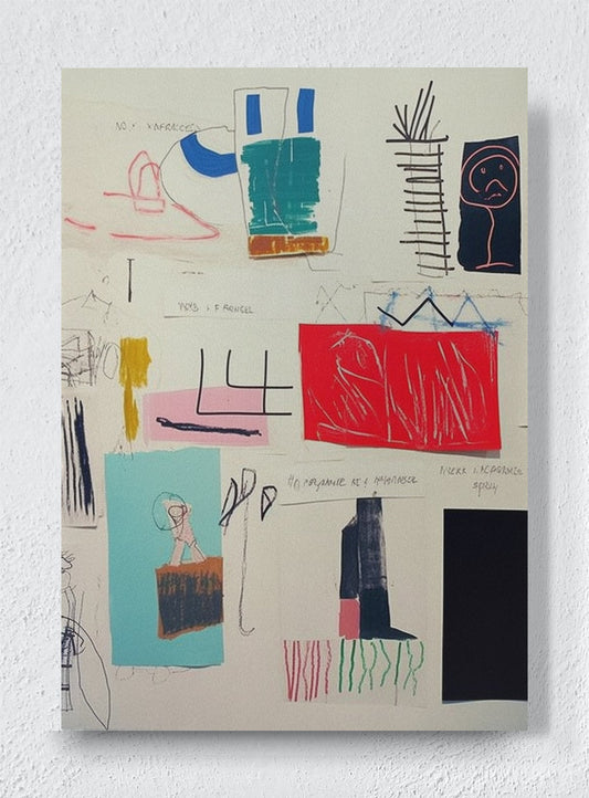 PIECES OF PLAY - Unframed canvas