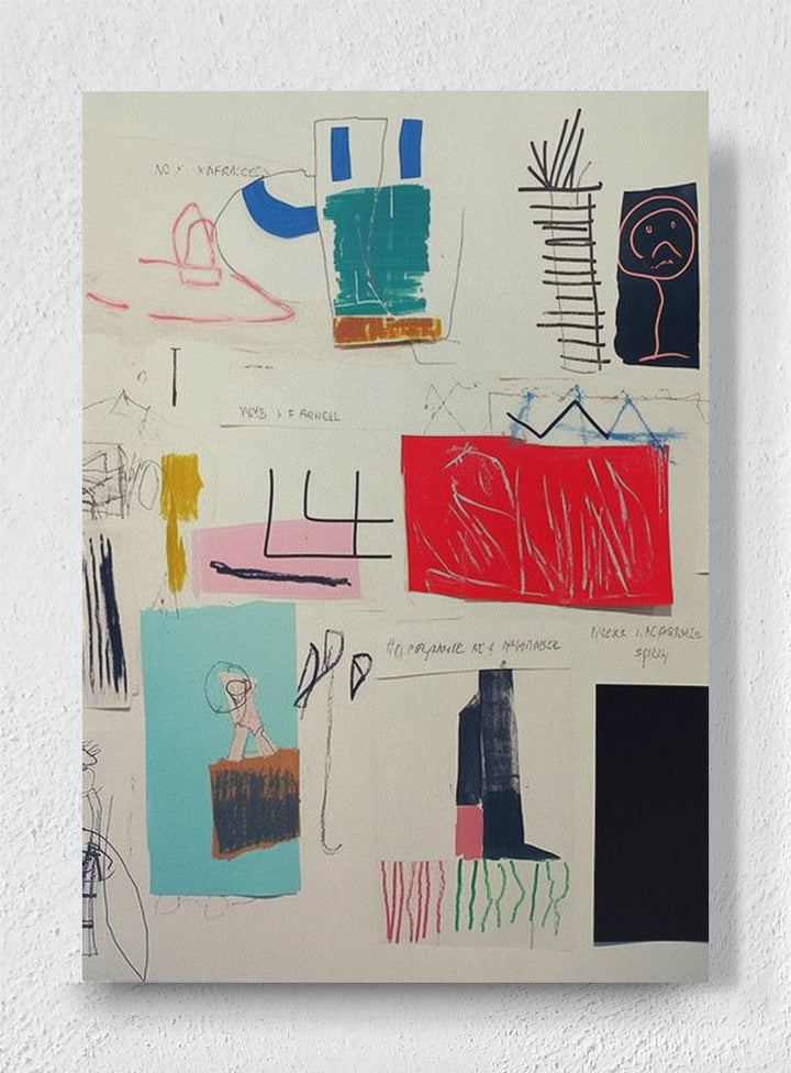 PIECES OF PLAY - Unframed canvas